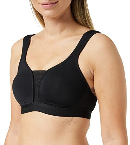 Odlo Damen Padded High Support_13071b Gepolsterter Sport BH, Schwarz, 85B EU