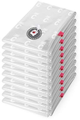 Compactor ASPISPACE Set di 10 Sacchetti Sottovuoto M (55x90 cm) Trasparente