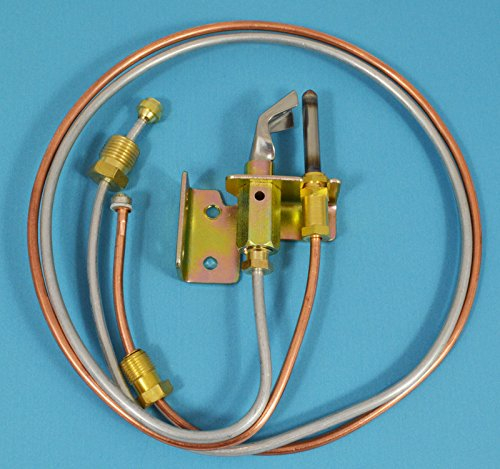 Fixitshop Durchlauferhitzer Pilot Montage inkl. Zündthermoelement und Rohr Erdgas, Wandmontage, Kupfer, Modern, 24 Liter, 12 kW