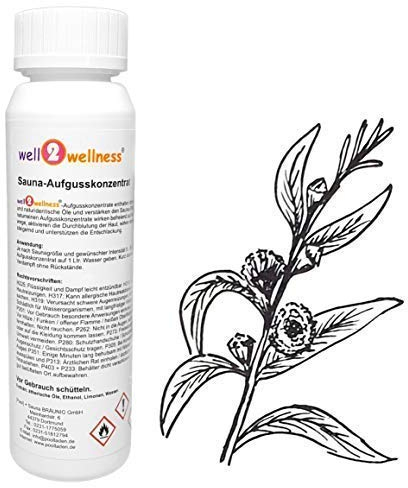 well2wellness® Saunaaufguss Konzentrat Eukalyptus 125 ml