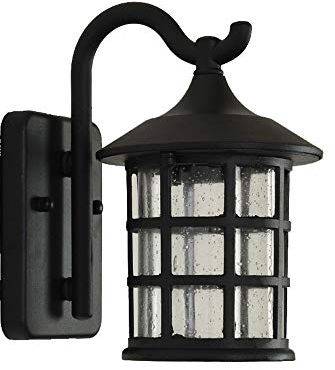 VanMe Antike, Rustikale Eisen Wandleuchte Wasserdichte Outdoor Wandleuchte Vintage Licht Flur Wandleuchter, Schwarz