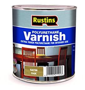 Rustins Polyurethane Varnish Oak Satin 250ml