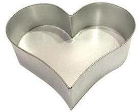 EUROTINS Single Heart Birthday Wedding Anniversary Cake Tin Mould Pan 8
