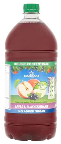 Morrisons Double Concentrate Apple and Blackcurrant Squash, 1.5L