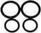EHEIM 7428680 Satz Dichtungen für Adapter und Trennwand Ersatzteil für 2271/73/74/75, 2371/73, 2076/2078