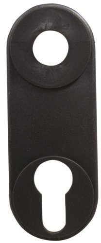 Henderson External Door Faceplate, Grey, Modern Style, Steel, 112mm x 112mm