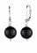 Elli Ohrringe Damen mit Kugel Onyx Edelstein Schwarz in 925 Sterling Silber