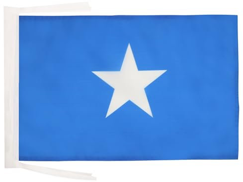 AZ FLAG - Flagge Somalia - 45x30 cm Mit Kordel - Bundesrepublik Somalia Fahne 30 x 45 Cm - Flaggen