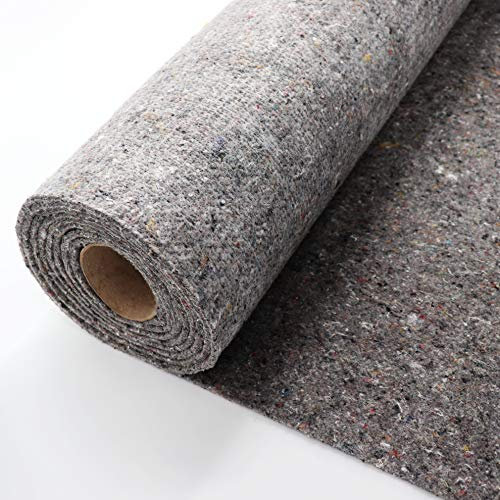 Toison d'étang Aquagart I sous-couche de 2 m de large I protection du sol I non-tissé de protection du sol perméable à l'eau I (30 m, gris 1000 g 2 m de large)