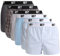 Lower East Herren Le215 Boxershorts, Hellblau/Grau, 3XL (6er Pack)