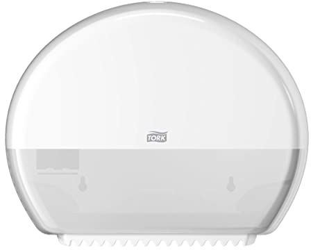 Tork Distributeur pour Papier Toilette Rouleau Mini Jumbo blanc T2, fermé, gamme Elevation, 555000