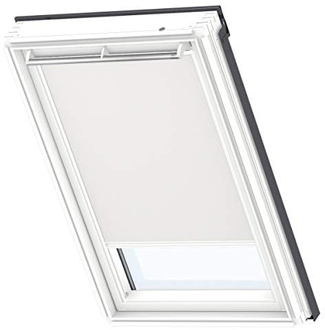VELUX Original Dachfenster Verdunkelungsrollo, mit weißer Führungsschiene, Hellbeige, für U08