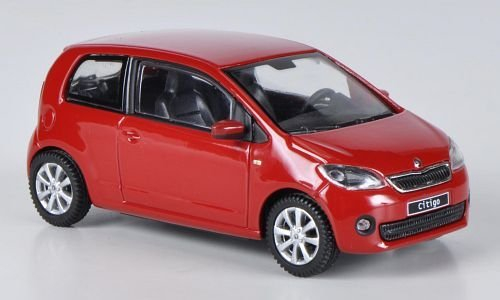 Skoda Citigo, rot, 2012, Modellauto, Abrex 1:43