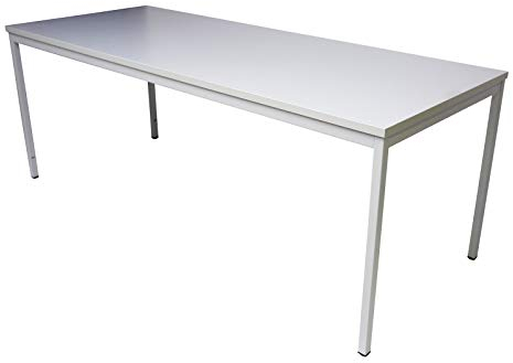 ADB Bürotisch Besprechungstisch Computertisch Büro Schreibtisch PC Arbeitstisch grau 2000x800x750 mm