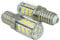 2 Lampadine Led E14 DC 12V 24V 4W Bianco Caldo 3000K Per Luce Cimitero Segnalazione Fotovoltaico Barche Camion Super Slim 18mm