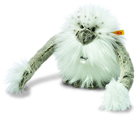 Steiff 15205 - Nrommi Yeti 20 gespitzt stehend, Traditioneller Plüsch, weiß/grau