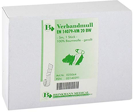 VERBANDMULL 10 cmx5 m 8fach Rolle 1 St