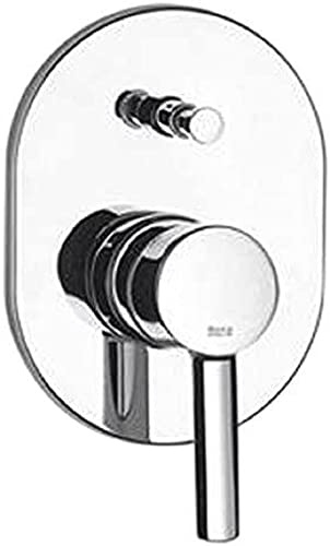 Roca A5A0660C00 Colección Targa - Mezclador Empotrable 1/2 Baño-Ducha, Inversor Automático, Cromado