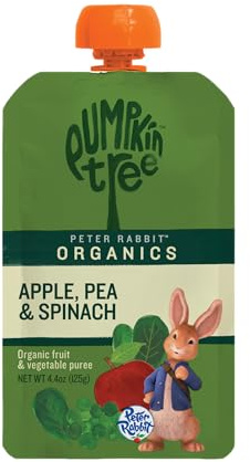Peter Rabbit Organics Baby Pea Spinach Apple, 4.40 oz - Packaging may vary