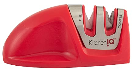 Kitchen IQ 50883 Edge Grip Messerschärfer, 2-stufig, Rot