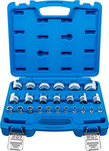 BGS 2246 | Jeu de douilles, six pans | 6,3 mm (1/4), 12,5 mm (1/2) | en pouce | 24 pièces
