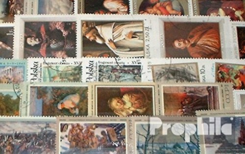 Prophila Collection Motive 100 Verschiedene Gemälde Marken (Briefmarken für Sammler) Malerei