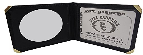 Cartera Porta Placa con Esquinas Metalicas para Guardia Civil, Policia Local, Proteccion Civil, Seguridad Privada, Cruz Roja...