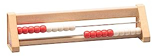 WISSNER 80200.3 aktiv lernen - 20 er Rechenrahmen rot/weiss - RE-Wood