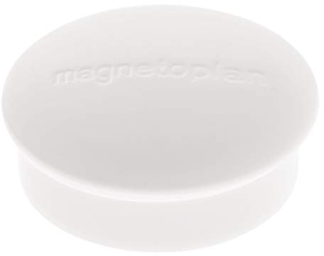 magnetoplan Premium Magnete Discofix mini | 10 Stück, Blau | Magnete für Magnettafeln und Whiteboards | Kratzfreie Spezialbeschichtung | Leicht abnehmbar | BxH 19x7mm | Haftkraft: 0,1 kg