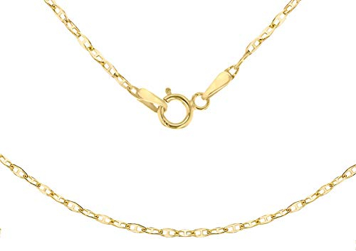 CARISSIMA Damen 9k (375) Gelbgold 0.9mm Flach Rambo Kette 1.16.2034 46cm/18zoll