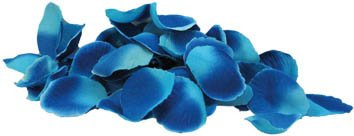 Kunstblumen Blütenblätter, künstliche Streublätter ca 50 Stück. BLAU