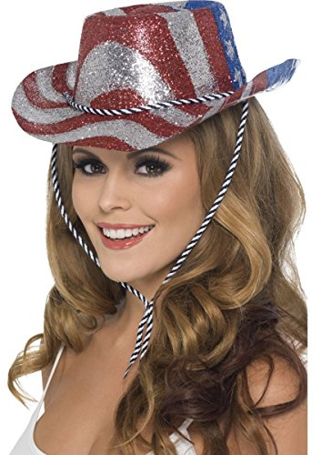 Cowboy Glitter Hat, Stars and Stripes