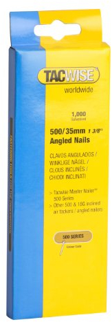 Tacwise 0482 500/35 mm Angled Nails, Silver, 35 mm