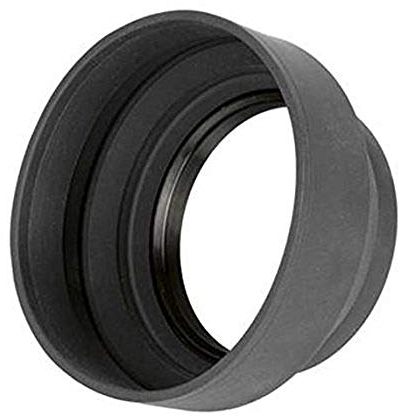 ayex 3 Stufen Gummi Gegenlichtblende mit 77mm Filtergewinde, Streulichtblende/Sonnenblende - mit faltbarem Gummi