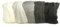 RAYHER HOBBY 5364900 Filzwolle, Merinowolle, Kammzug, fein, 19 mic, 5 Farben je 10g, Schwarz-Weiß-Grau, 100% Schafschurwolle zum Filzen, 50g