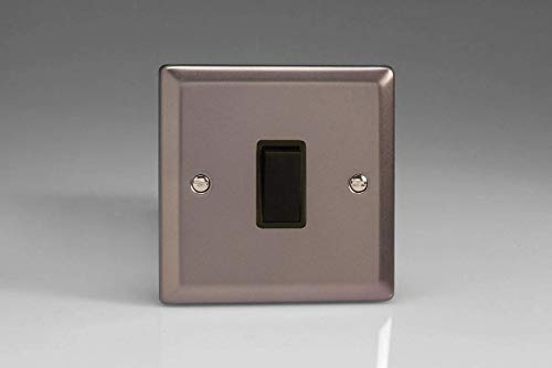 Varilight 1-Gang 10A Intermediate Rocker Light Switch Pewter XR7B
