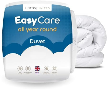 Linens Limited Super King Duvet 4.5 Tog, Made in the UK, Easy Care, Summer Fresh Quilt, Soft and Comfy, Polypropylene Hollowfibre, Machine Washable (White)