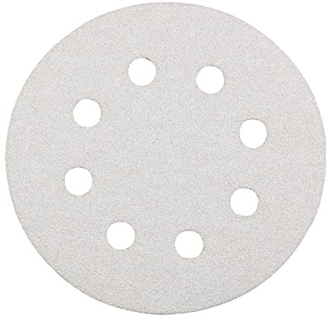 kwb Schleifscheibe Ø 125 mm aus Korund mit Stearat-Beschichtung, Körnung 60, werkzeuglosem Wechsel, Vollkunstharz-Verleimung und verstärktem Papierträger für den groben Schliff von Holz und Lack
