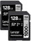 Lexar Professional Carte SDXC Lot de 2 128GB 2 Pack Noir