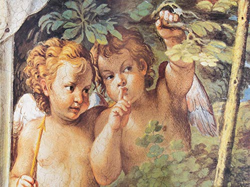 1art1 Annibale Carracci Poster Wispernde Engel, Detail Aus Diana Und Endymion, 1597 Kunstdruck Bild 80x60 cm