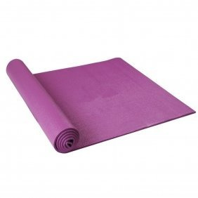 TNP Accessories Yoga Exercise Fitness Workout Non Slip Mat With Carry Case (Aubergine)