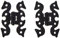Merriway® BH01795 (2 Pcs) Butterfly Snake Cupboard Cabinet Door Hinge, 68mm (2.11/16 inch) Black Antique - Pack of 2 Pieces