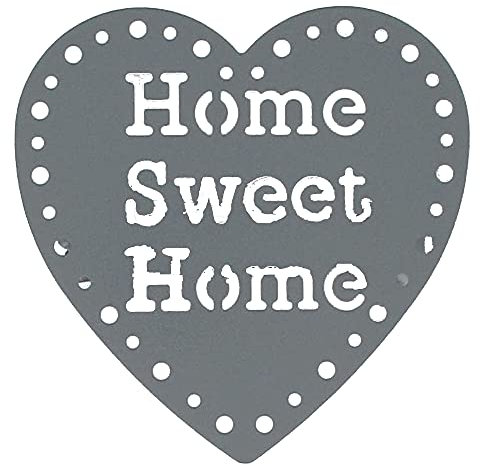Mejores ventas - Lot de 2 embrasses pour Rideaux, Pinces décoratives pour Rideaux, modèle Home Sweet Home, Gris foncé LNC033 10,5x4x23,5cm