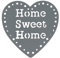 Mejores ventas - Lot de 2 embrasses pour Rideaux, Pinces décoratives pour Rideaux, modèle Home Sweet Home, Gris foncé LNC033 10,5x4x23,5cm