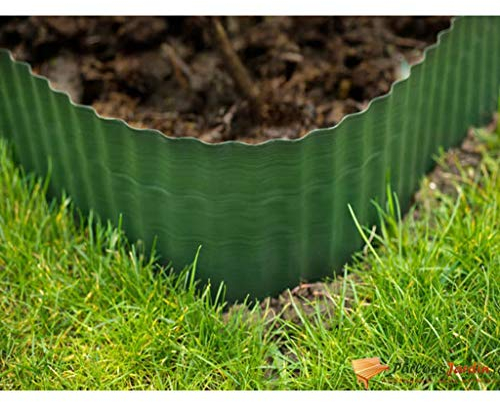 Nature Bordure de Jardin 0,2x9 m Gazon Barriere Pelouse Parterre Extérieur