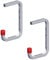 Gedotec 2 PZ T montaggio a soffitto del gancio gancio per tutti gli usi Ganci in Acciaio, 410 mm, in acciaio zincato Forza portante 40 kg gancio universale – Keller o gancio Garage ecc.