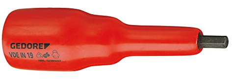 GEDORE Schraubendrehereinsatz 1/2 Zoll Innen-6-kant 6 mm, 1 Stück, VDE IN 19 6
