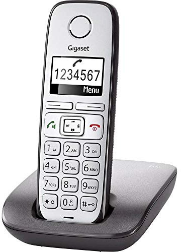 Gigaset E310 Telefon - Schnurlostelefon / Mobilteil - Grafik Display - Grosse Tasten Telefon - Freisprechfunktion - Analog Telefon - schwarz