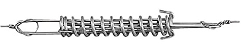 Gallagher Stahlspannfeder/Ausgleichsfeder für 2,5 mm Draht