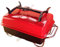 Raptor Grilling VR10017AA Holzkohlegrill, groß, tragbar, Rot